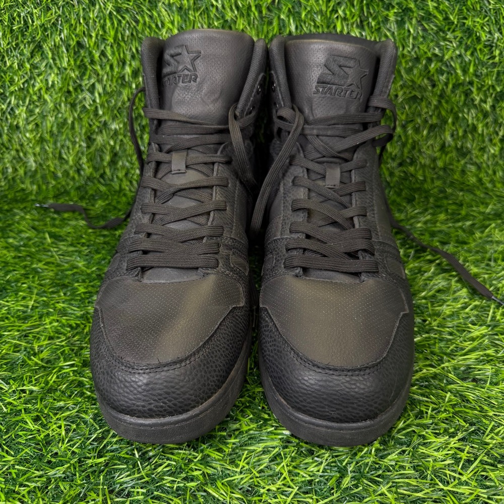 Starter Sneakers Mens 13 High Top Black Synthetic Pebbled 410004A481 Basketball